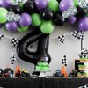 Purple Green Black Balloons, Monster Truck Balloons,12 Inch Green Dark Purple Balloons for Kids 3rd 4th 5th Boys Baby Shower Race Car Theme Truck Theme Birthday Party Decorations