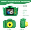 MYLORFUL Kids Camera, Cartoon Dinosaur Selfie Digital Camera Toys for Kids, Christmas Birthday Gifts for Boys Girls Age 3 4 5 6 7 8 9 10 11 12 Years Old, 32GB SD Card Included