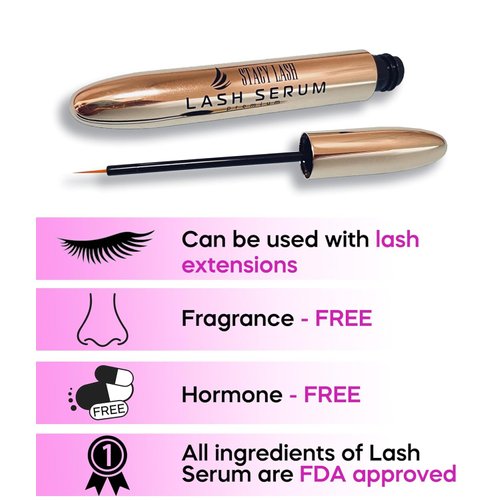 Lash Shampoo 50ml+ Eyelash Growth Serum by Stacy Lash/Eye Makeup Remover + Lash Serum for Eyelash Growth and Thickness/Lash Cleaning Kit of Lash & Eyebrows Cleanser + Brush & Brow & Eyelash Serum
