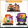 3 Pieces Hocus Pocus Halloween Table Sign Decorations, Halloween Witch Sisters Wooden Centerpiece Table Signs Truck I Smell Children for Kitchen Home Halloween Party Supplies
