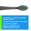 Voom Sonic Pro 7 Series Replacement Brush Heads Black/WHITE