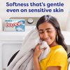 Bounce Free & Gentle Dryer Sheets, 240 Sheets, Unscented Fabric Softener Sheets, Hypoallergenic and Dermatologist Tested