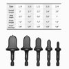 HVAC Copper Tube Flaring Tool 5PC Drill Bit Set, Copper Pipe Expander Bit for Air Conditioner Repairing, Include 3/4 5/8 1/2 3/8 and 1/4, Hex Shank for Impact Drill and Power Drill