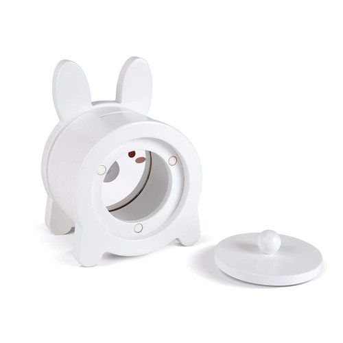 Janod White Bunny Rabbit Money Saving Piggy Bank - 3 Years + - J04654