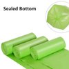 13-15 Gallon Trash Bags Plant Based Garbage Bags Recycling Unscented Tall Kitchen Trash Bags for Kitchen, Yard, Lawn,Office(75 Counts, Green)