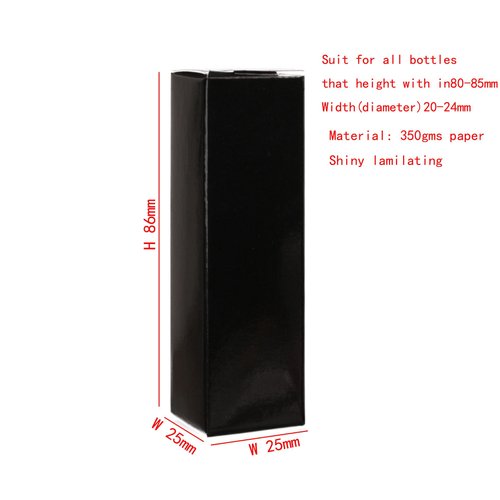 25pcs 25 * 25 * 86mm Craft paper box for lip gloss 350gms lipstick packing box for lipgloss tubes(pink paper box 25pcs) (Pink)