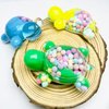 Jiofaviu Liquid Motion Turtle Toy Set for Sensory Play, Pool and Aquarium Fish Tank Decorations, 3D Sea Turtle (3.66" Set of 9