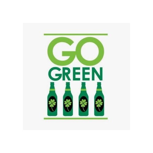 Go Green Irish Beverage Napkins 18 Per Pack