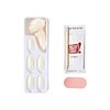 KISS imPRESS No Glue Mani Press On Nails, Color, 'Ballroom', White, Medium Size, Almond Shape, Includes 30 Nails, Prep Pad, Instructions Sheet, 1 Manicure Stick, 1 Mini File