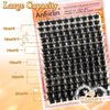 Fluffy Lash Clusters 10-20mm Cluster Eyelash Extensions 140 Pcs D Curl Volume Individual Lashes 3D Wispy Lash Clusters False Eyelashes DIY at Home, by Anforlin