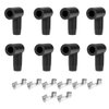 Saihisday Coil Boot Terminal Kit 90 Degree Boots HEI Distributor Spark Plug Ignition Wire 6mm 7mm 8mm 9mm 10mm (Pack of 8)