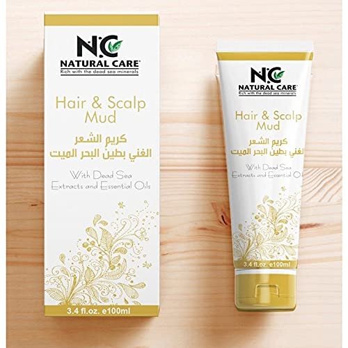 Natural Care Dead Sea Mud Mask for Hair Growth, Scalp Mud Mask to Repair Itchy, Dry Skin, Deep Moisturizing Action with Natural Glow