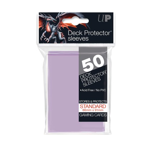 Ultra PRO - 50ct Standard Size Card Protector Sleeves (Lilac) - Protect You Collectible Trading Cards, Sports Cards, & Gaming Cards with a Bright and Vibrant Color