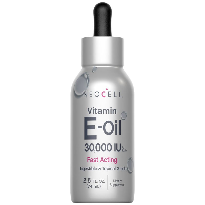 NeoCell Vitamin E Oil 30000iu | 2.5 fl oz | Ingestible & Topical Grade | Fast Acting Formula | fo...