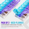 MEDca Weekly Pill Organizer, Twice-a-Day, Pack of 2