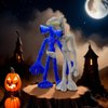 POPRORE 2 PCS Siren Head Plush Toy Built-in Steel Wire Limbs Movable Plush Toy Night Light Street Lamp Toy Glow in The Dark Plush Toy Christmas Halloween Birthday Party Toy (Klein Blue)