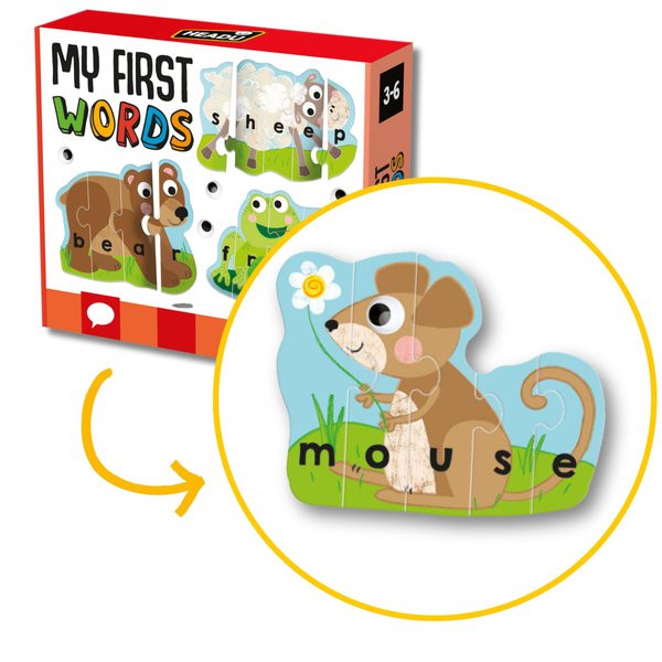 Headu My First Words, Educational Toys for Boys and Girls Ages 3-6 Years Old, Preschool Learning Toys, Teacher Homeschool Supplies, Birthday