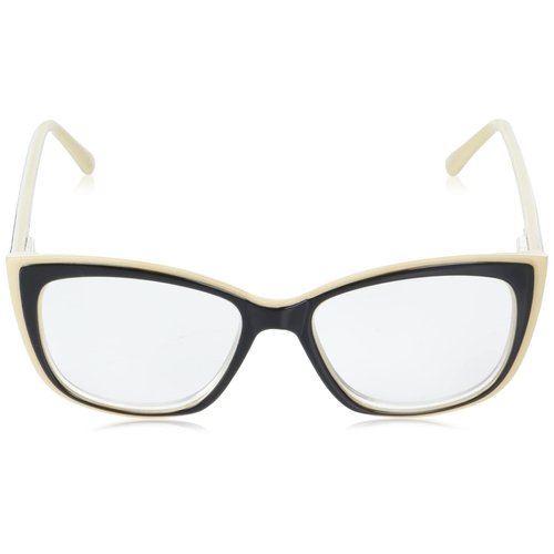 Sofia Vergara x Foster Grant Women's Gloria Reading Glasses Square, Black, 51 mm + 1