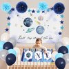 First Trip Around The Sun Birthday Decorations Space Theme 1st Birthday Banner Outer Space Birthday High Chair First Birthday Decorations for Boy Space Party Decorations(Space)