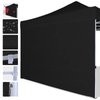 COOSHADE SunWall for 12x12 Pop Up Canopy Tent, 1 Pack Sidewall Only (Black)