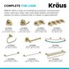 KRAUS Elie Bathroom -Towel Ring, Brushed Gold Finish 8 Inch