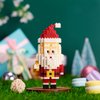 Hisgeru Christmas Building Blocks Compatible for Lego Christmas Santa Claus Micro Blocks Stacking New Toys Holiday Present Box New Year Gifts for Kids 6-12 Years Old Boys and Girls (Santa)