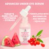 Nature Spell Advanced Under Eye Serum with Watermelon & Goji Berries 1 Fl Oz– Targets Dark Circles, Puffiness & Eyebags – Anti Wrinkle Under Eye Cream - 100% Vegan – Made in the UK