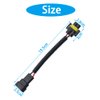9005 HB3 9006 HB4 Male to H11 H8 H9 Female Conversion Connector Wiring Harness Headlight Fog Light Plug Cable Socket Connector (9005 9006 Male to H11 Female)