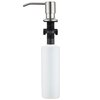 Sink Soap Dispenser Brushed Nickel, Soap Dispenser for Kitchen Sink Stainless Steel Refill from The Top Built in Sink Soap Dispenser with 13 OZ Soap Bottle