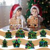 Motipuns 80 Pcs Christmas Gingerbread House Scratch Cards for Boys Girls Rainbow Christmas Ornaments Christmas Crafts for Winter Xmas Holiday Party Supplies Home Classroom DIY Activities