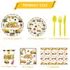 81 Pcs Construction Birthday Party Supplies Construction Theme Tableware Set for Boys Kids Birthday Party Decorations