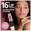 Dermacol NEW 16-Hour Lip Colour, Highly Pigmented Glossy Lip Stain, Two-Phase Lip Plumper Gloss, Kissproof Lip Makeup Products with Matte and Glitter Finish, n.5, Sparkling Muse