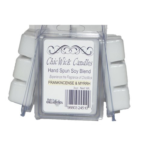 ChicWick Candles 3Pack Frankincense & Myrrh Soy Blend Wax Melts 9oz 18 Wax Cubes Wax Tarts Wax Chunks 100 Plus Hours of Quality Fragrance