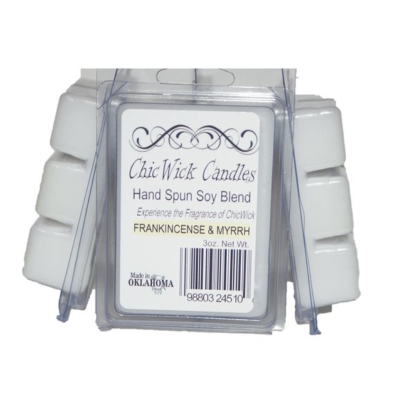 ChicWick Candles 3Pack Frankincense & Myrrh Soy Blend Wax Melts 9oz 18 Wax Cubes Wax Tarts Wax Chunks 100 Plus Hours of Quality Fragrance