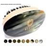 Man & Mane Premium Handmade Oxhorn & Beechwood Military Style Medium Stiff Natural Boar Bristle Men’s Hair Brush for Facial Hair & Beard Care