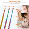 Ear Cleaning Kit,Safe Ear Wax Removal Tool,Earwax Removal Kit,Easy to Use,Painless Ear Pick,with Storage Box and Cleaning Brush (Titanium)