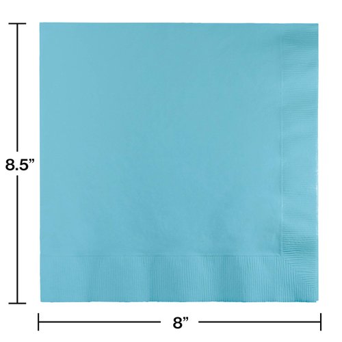 Pastel Blue Dinner Napkins 3 ply, 75 ct