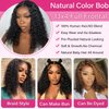 VELOMA 14inch Deep Wave Curly Bob Wigs Human Hair 13x4 Hd Lace Front Bob Wig Human Hair For Women 180% Density Pre Plucked With Baby Hair Short Curly Bob Lace Front Wig Human Hair Natural Hairline