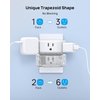 TROND Multi Plug Outlet Extender 2 Pack - Electrical Wall Outlet Splitter, 3 Way Outlet Wall Adapter, Cruise Essentials, Small Multiple Plug Expander for Cruise Ship Home Office Dorm Room