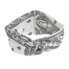 DINPREY Assorted Paisley Print Wide Bandana Knot Headbands Criss Cross Head Wrap Hair Band (4 Colors Pack B)