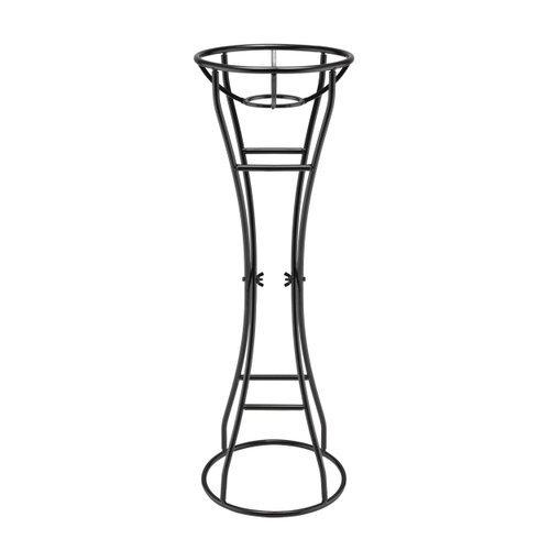 Alpine Corporation 24" Tall Indoor/Outdoor Metal Gazing Globe Display Stand, Black