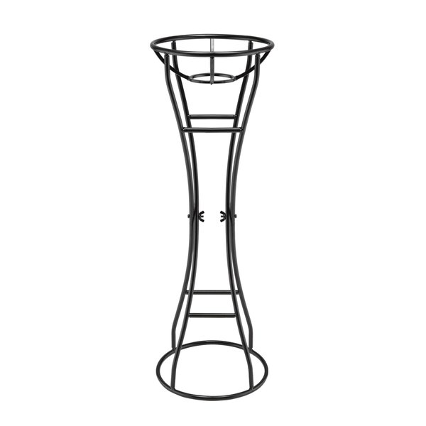Alpine Corporation 24" Tall Indoor/Outdoor Metal Gazing Globe Display Stand, Black