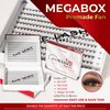 THE LASH SUPPLY 450 Fans, 7D Wispy Wet Look Fake Eyelashes, Handmade Promade Fan Mega Box, C/D Curl, 10-18mm Mix Length, 0.05 Thickness, Hydrated Effect for Natural and Soft, Mix Pack