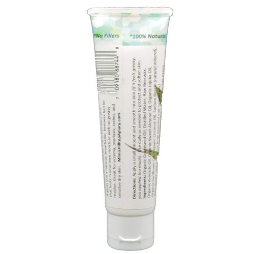 Mimi's Raw Beeswax Body Lotion 2 OZ Tube (Eucalyptus Mint)