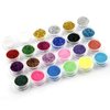 24 Color Body Glitter Set, Fine Nail Glitter, Suitable for Holiday Makeup, Cosmetics, Cosmetic Glitter for Body Nails Face Hair Eyeshadow Lip Gloss Making