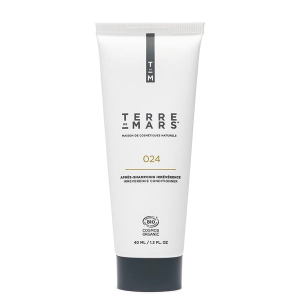 TERRE DE MARS Irreverence Conditioner, Cosmos Organic Certified, Infused with Coffee extract, Shea Butter & Aloe vera, Moisturizing and Soothing for Hairs, Vegan and Cruelty Free (1.3 Fl Oz)
