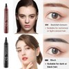 Liquid Eyebrow Pen - Upgrade Eyebrow Pencil TattooPen, Eyebrow Makeu, Long Lasting, Waterproof and Smudge-proof (Gray brown#4)