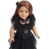 Sweet Dolly 18 Inch Doll Clothes Black Party Dress Costume Doll Accessories for 18 Inch Dolls (Doll NOT Included)
