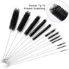 Kiemeu Metal Straw Cleaner Brush Set,Water Bottle Straw Brush Cleaner,Wire Pipe Cleaner Brush Set