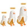 PEACH CAT Banana Duck Plush Toy Cute Plushie Hugging Plush Pillow Duck Stuffed Animal for Girls and Boys White 19.7"
